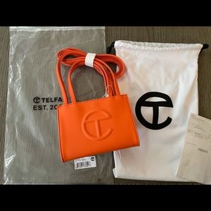Telfar Security Program II small orange bag NWT